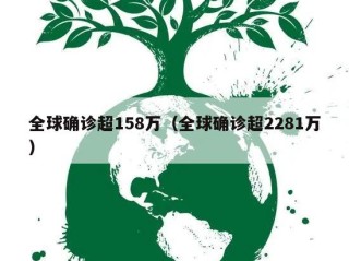 全球确诊超158万（全球确诊超2281万）