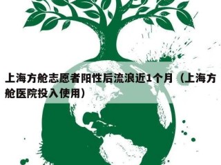 上海方舱志愿者阳性后流浪近1个月（上海方舱医院投入使用）